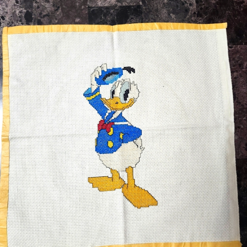 Donald Duck & Pluto Needlepoint